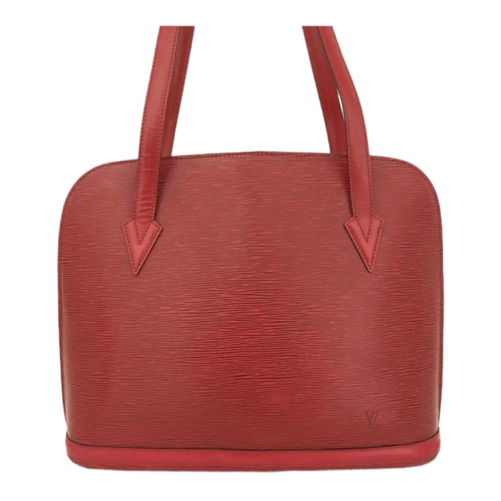 Authentic Louis Vuitton Epi Lussac Cognac Bag